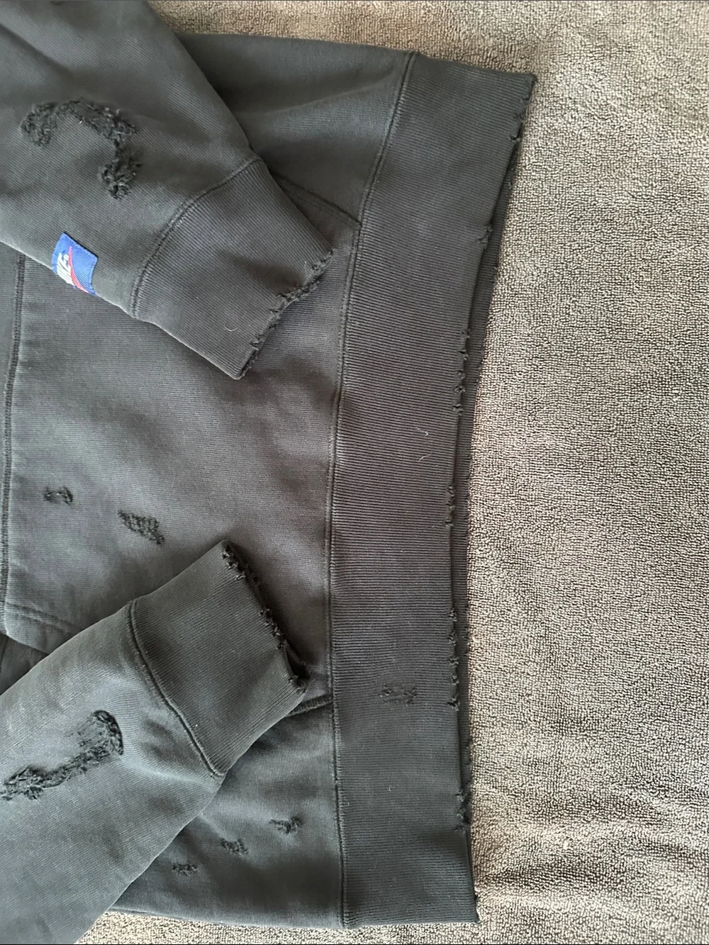 Jordan Rare Air distressed fleece hoodie